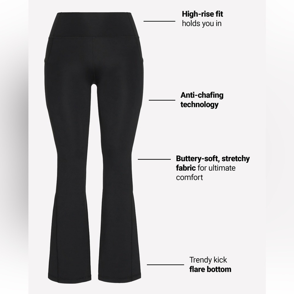 YITTY PureLuxe Everyday Kick Flare in Wild Nights, Size XL - Picture 5 of 7
